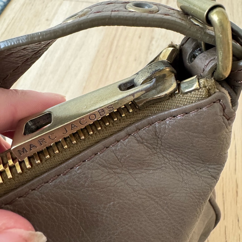 Marc Jacobs Limited Edition green brown pochette handbag shoulder bag Italy - Picture 6 of 10